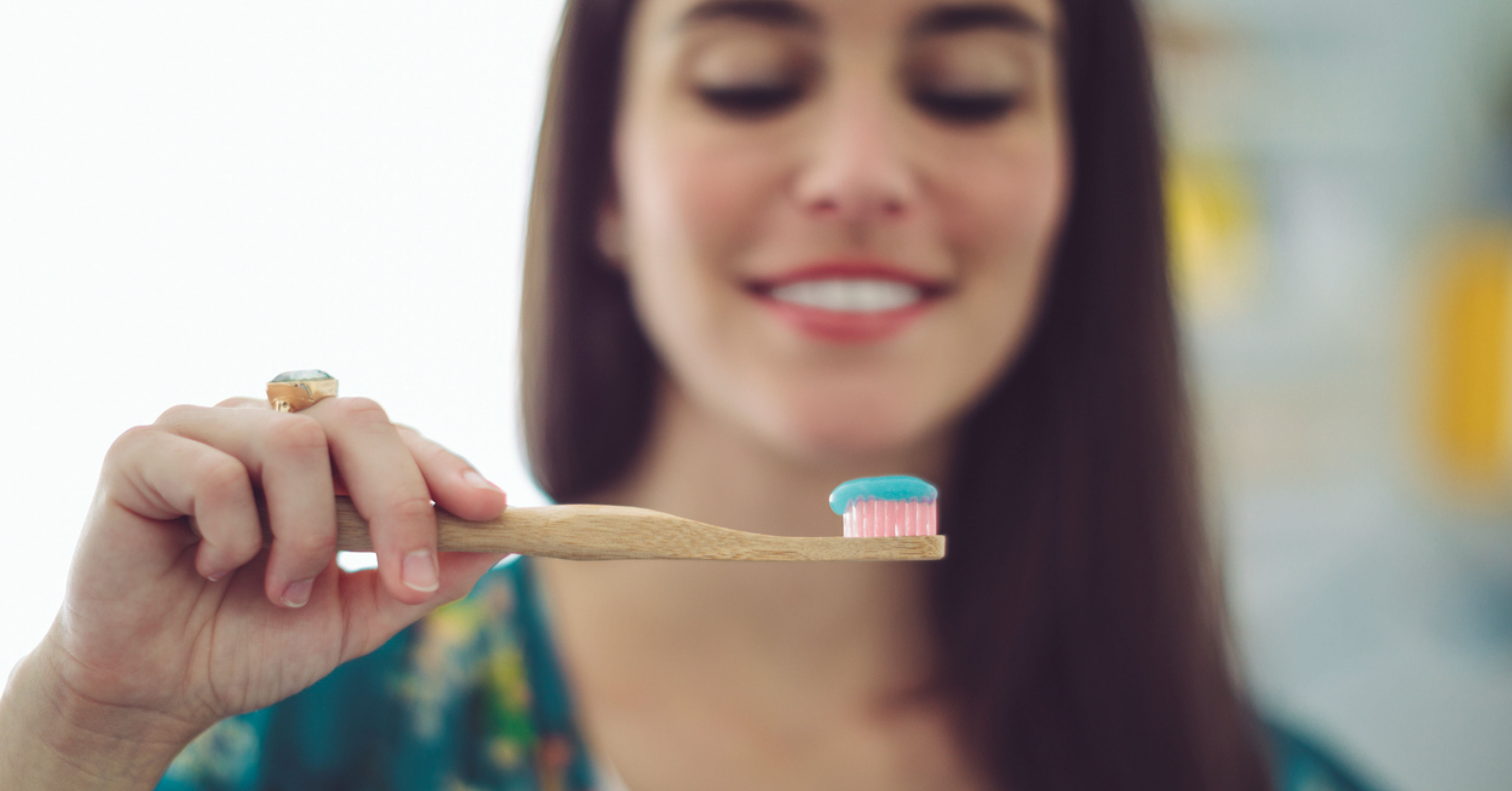 woman practicing good hygiene